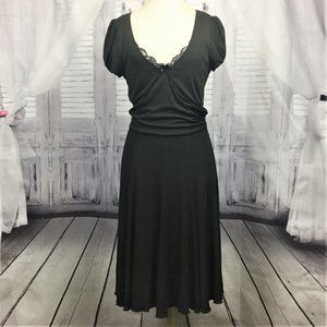 Moschino Green Dress Short Puffy Sleeves Midi 12